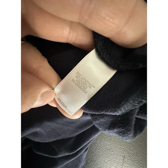 Pure Jill Plus Size 3X Eco Terry Pants Blue Stretch Pockets Pull On Comfy 26-19 - Picture 9 of 10